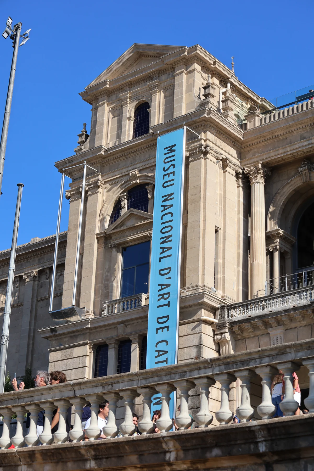 Museu Nacional d’Art de Catalunya — dettaglio della facciata monumentale.