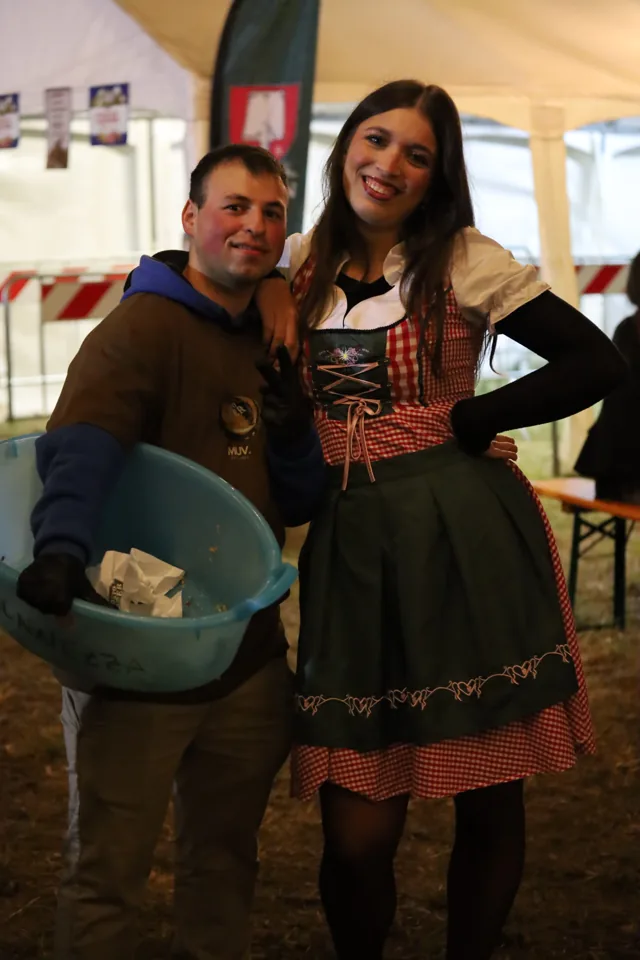 Un ritratto di coppia durante la serata.